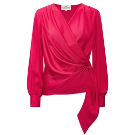 Karmamia Ines Bluse, Raspberry Pink